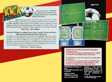 Kick Off (Europe) box cover back